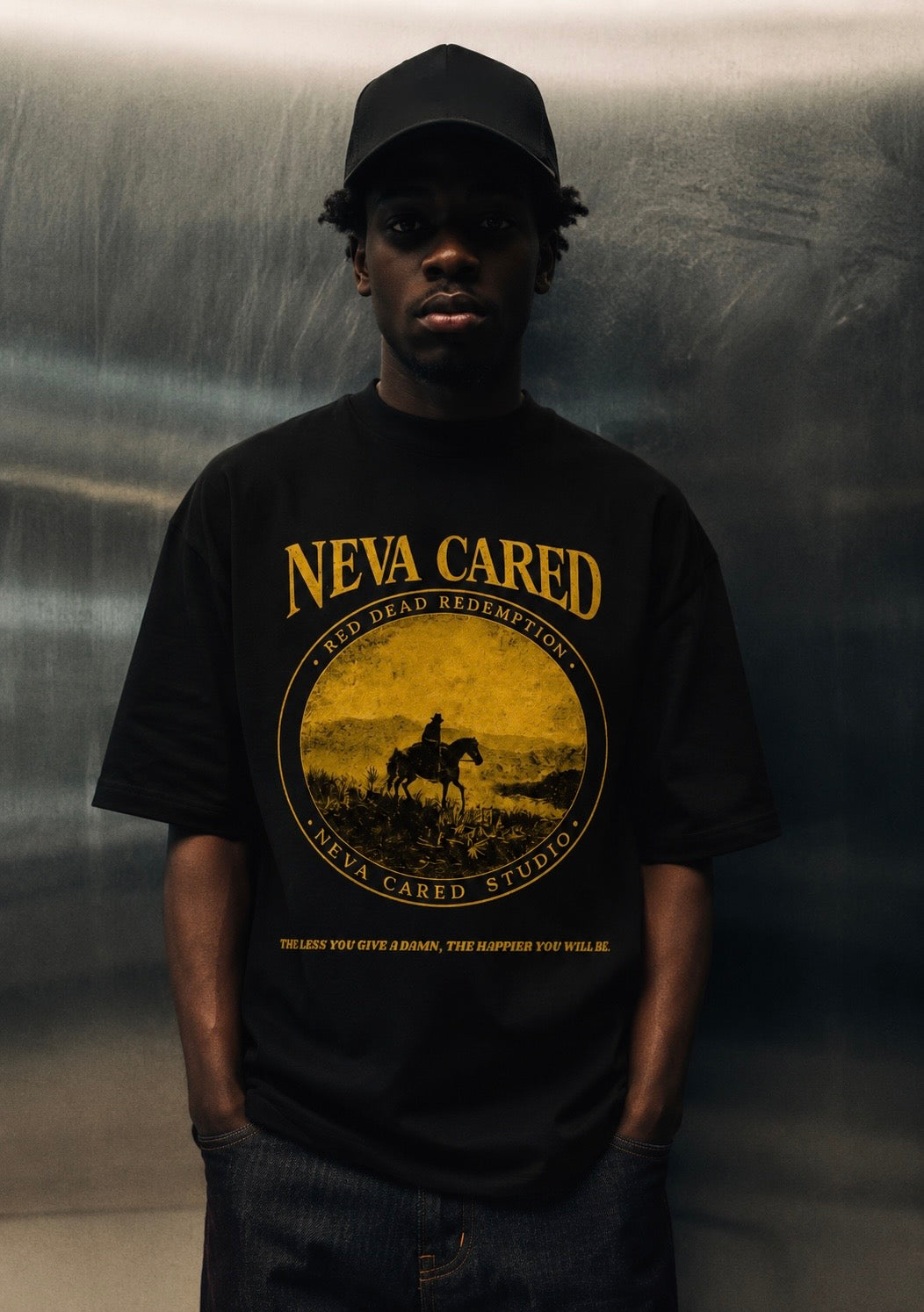 RED DEAD REMDEPTION : BLACK  SHORT SLEEVE
