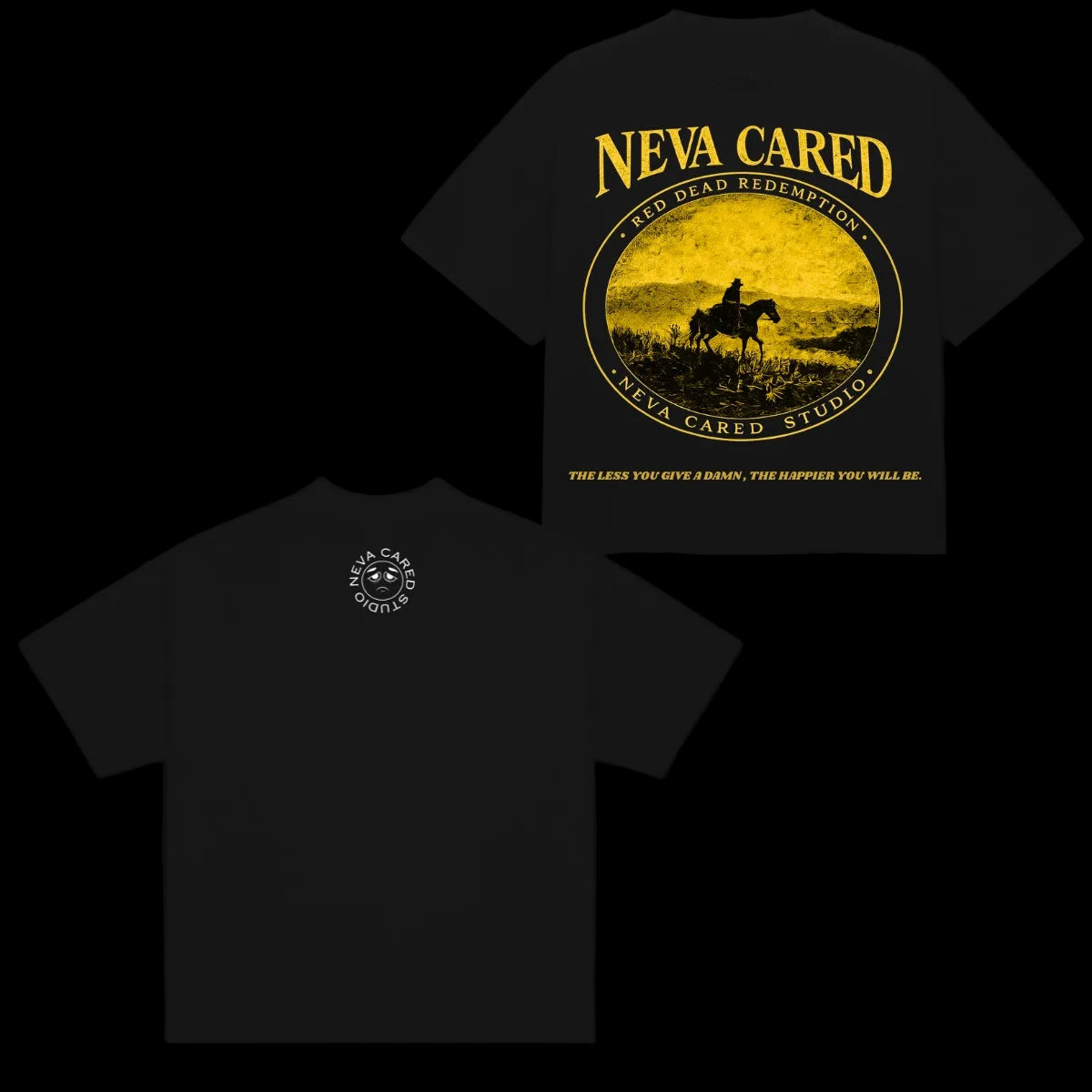 RED DEAD REMDEPTION : BLACK  SHORT SLEEVE