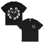 NEVA CARED : NO FEELINGS BLACK SHORT SLEEVE